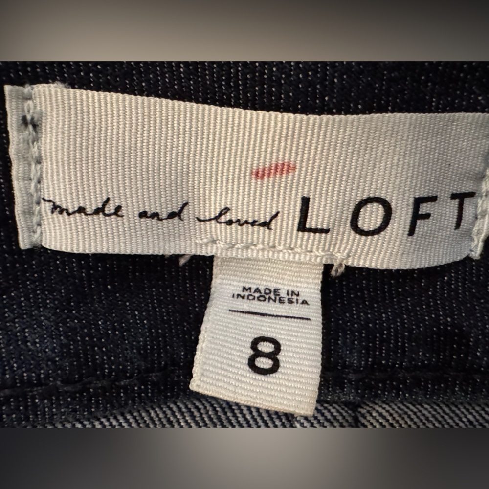 LOFT Dark Blue Mini Skirt - Picture 6 of 7